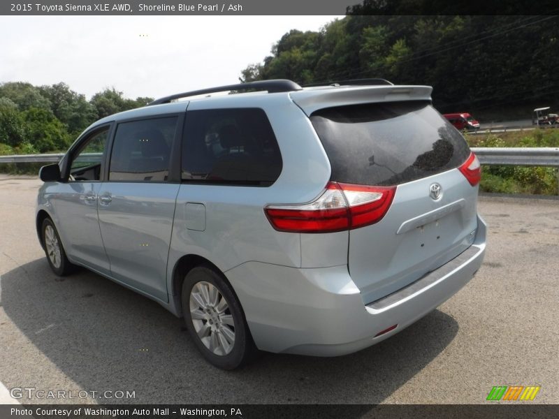 Shoreline Blue Pearl / Ash 2015 Toyota Sienna XLE AWD