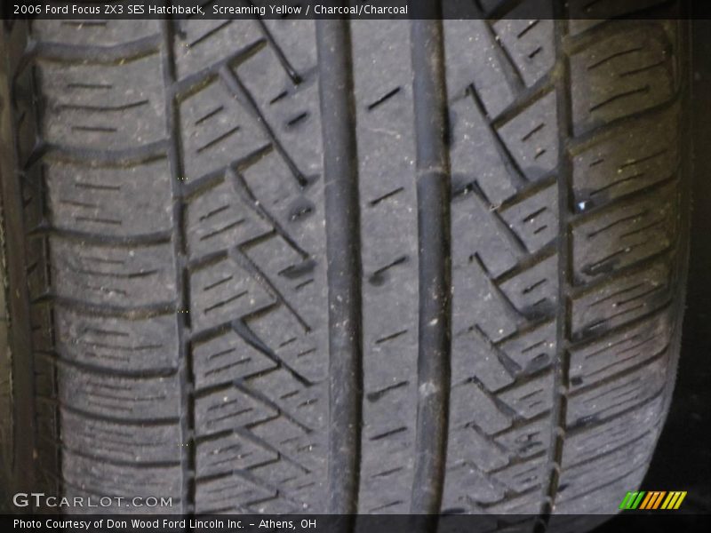 Screaming Yellow / Charcoal/Charcoal 2006 Ford Focus ZX3 SES Hatchback