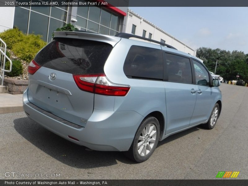 Shoreline Blue Pearl / Ash 2015 Toyota Sienna XLE AWD