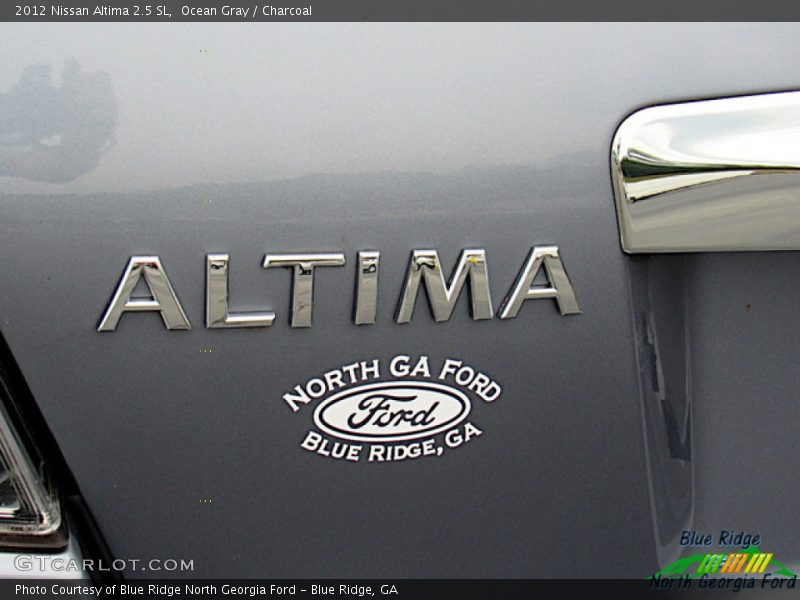 Ocean Gray / Charcoal 2012 Nissan Altima 2.5 SL