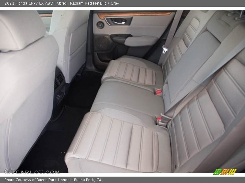 Radiant Red Metallic / Gray 2021 Honda CR-V EX AWD Hybrid