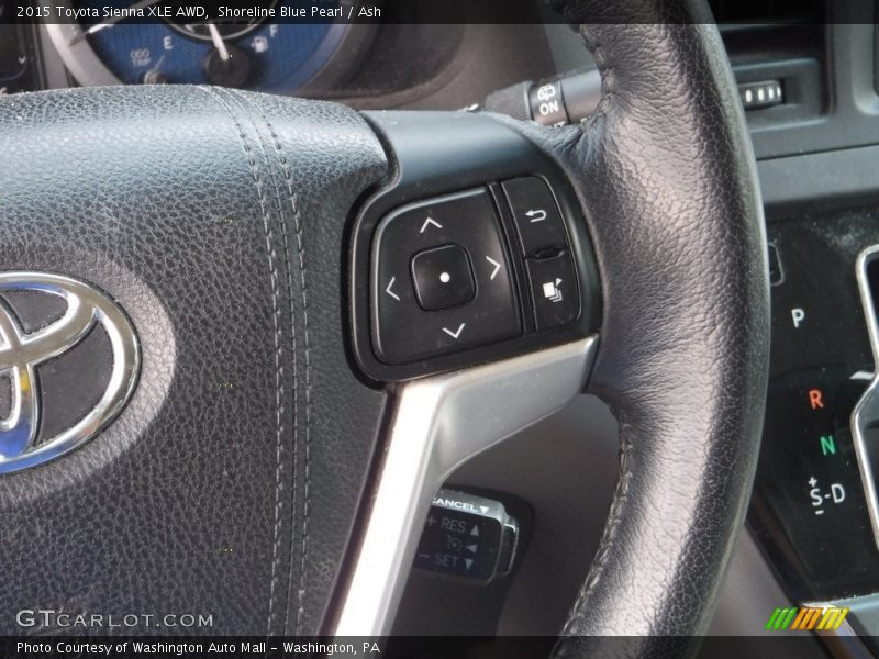 Shoreline Blue Pearl / Ash 2015 Toyota Sienna XLE AWD