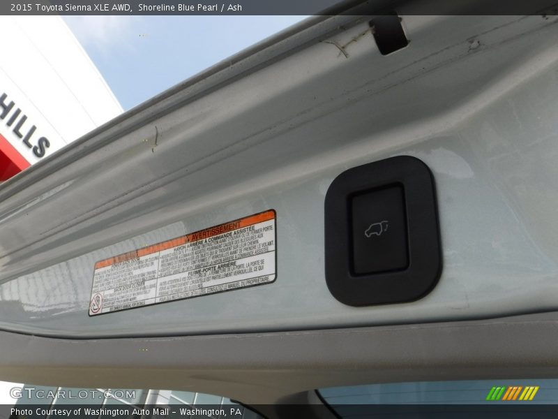Shoreline Blue Pearl / Ash 2015 Toyota Sienna XLE AWD
