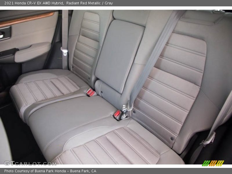 Radiant Red Metallic / Gray 2021 Honda CR-V EX AWD Hybrid