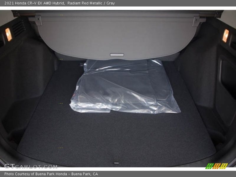 Radiant Red Metallic / Gray 2021 Honda CR-V EX AWD Hybrid
