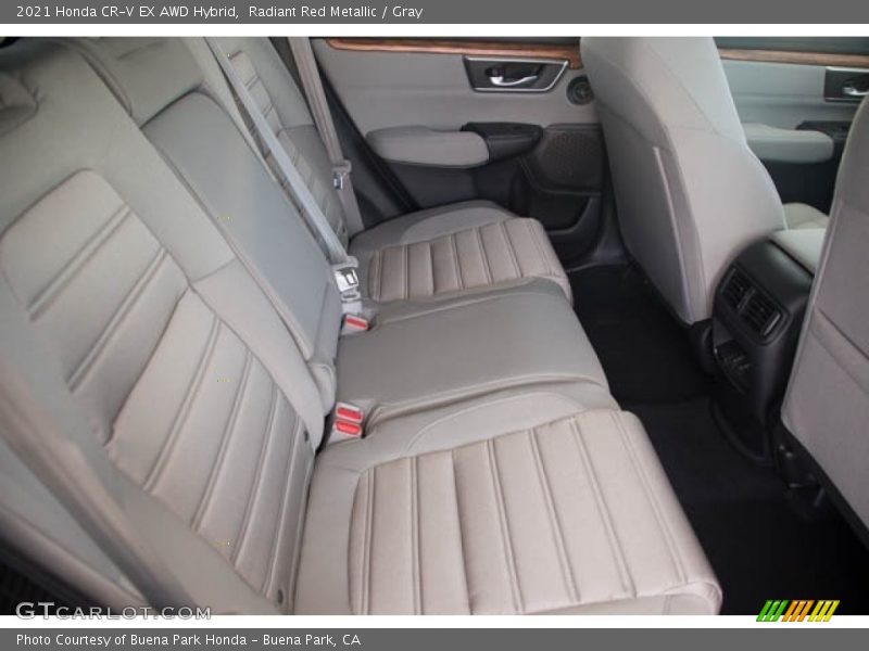 Radiant Red Metallic / Gray 2021 Honda CR-V EX AWD Hybrid