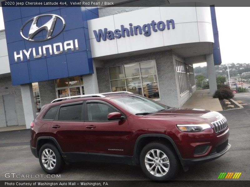 Velvet Red Pearl / Black 2020 Jeep Cherokee Latitude 4x4