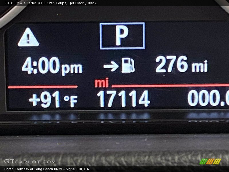 Jet Black / Black 2018 BMW 4 Series 430i Gran Coupe