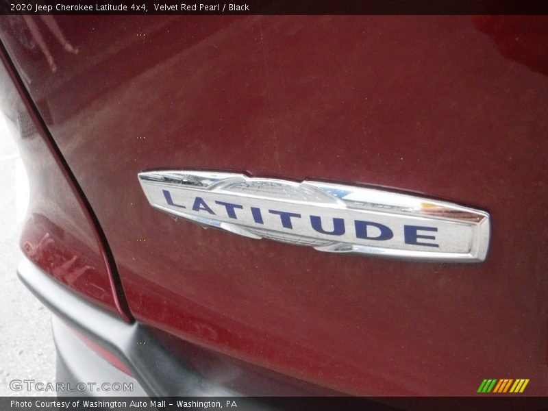 Velvet Red Pearl / Black 2020 Jeep Cherokee Latitude 4x4
