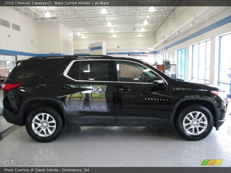 Black Current Metallic / Jet Black 2019 Chevrolet Traverse LT