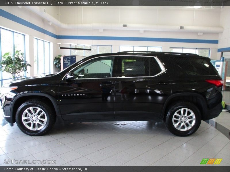 Black Current Metallic / Jet Black 2019 Chevrolet Traverse LT