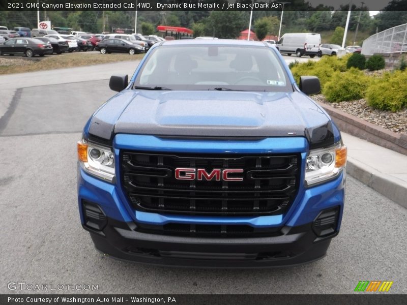 Dynamic Blue Metallic / Jet Black/Dark Ash 2021 GMC Canyon Elevation Extended Cab 4WD