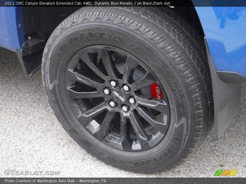 Dynamic Blue Metallic / Jet Black/Dark Ash 2021 GMC Canyon Elevation Extended Cab 4WD