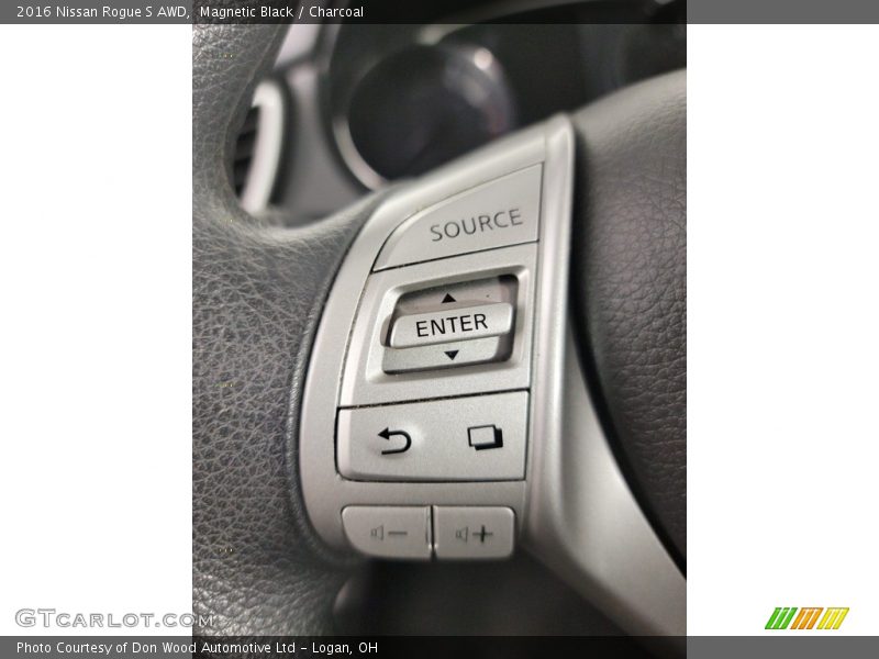 Magnetic Black / Charcoal 2016 Nissan Rogue S AWD