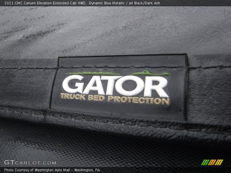 Dynamic Blue Metallic / Jet Black/Dark Ash 2021 GMC Canyon Elevation Extended Cab 4WD