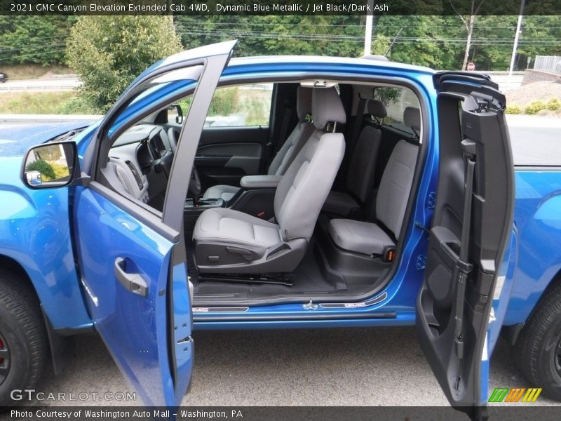 Dynamic Blue Metallic / Jet Black/Dark Ash 2021 GMC Canyon Elevation Extended Cab 4WD