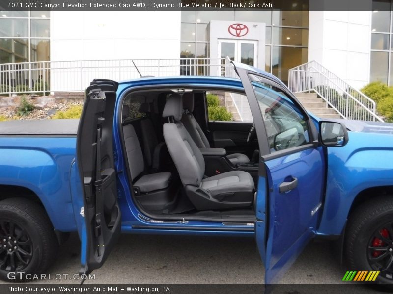 Dynamic Blue Metallic / Jet Black/Dark Ash 2021 GMC Canyon Elevation Extended Cab 4WD