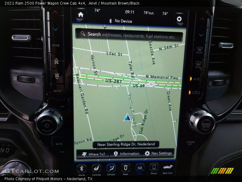 Navigation of 2021 2500 Power Wagon Crew Cab 4x4