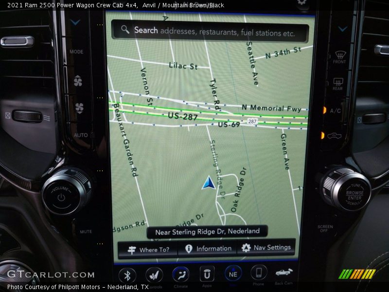 Navigation of 2021 2500 Power Wagon Crew Cab 4x4