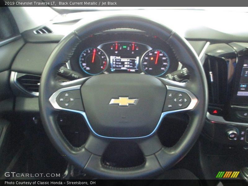 Black Current Metallic / Jet Black 2019 Chevrolet Traverse LT
