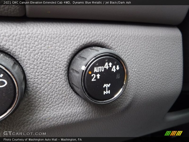 Dynamic Blue Metallic / Jet Black/Dark Ash 2021 GMC Canyon Elevation Extended Cab 4WD