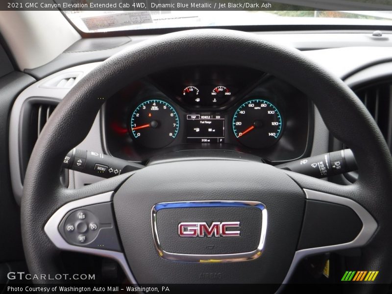 Dynamic Blue Metallic / Jet Black/Dark Ash 2021 GMC Canyon Elevation Extended Cab 4WD