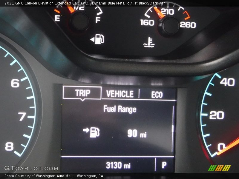 Dynamic Blue Metallic / Jet Black/Dark Ash 2021 GMC Canyon Elevation Extended Cab 4WD