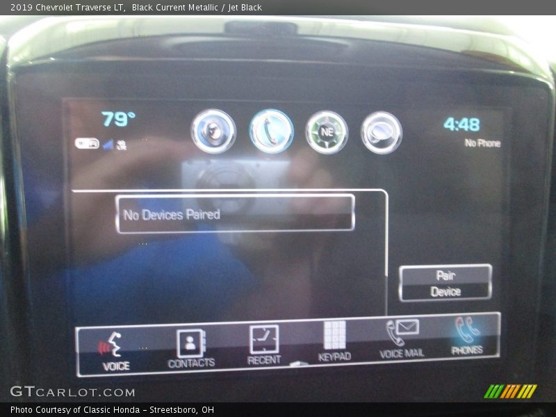 Black Current Metallic / Jet Black 2019 Chevrolet Traverse LT