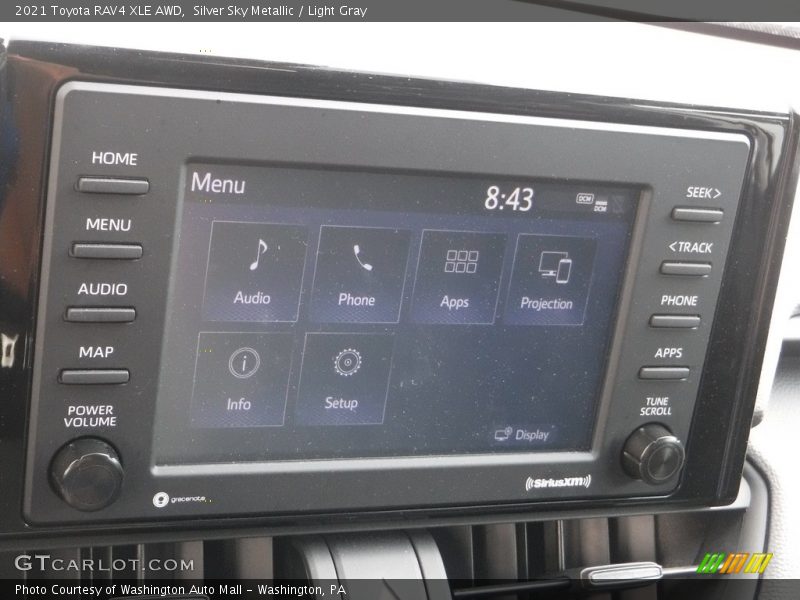 Silver Sky Metallic / Light Gray 2021 Toyota RAV4 XLE AWD