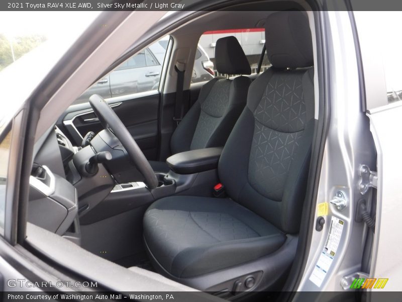 Silver Sky Metallic / Light Gray 2021 Toyota RAV4 XLE AWD