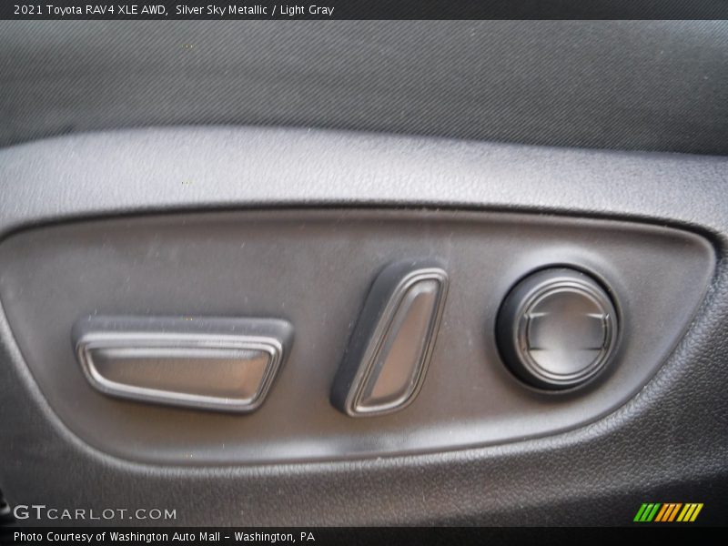 Silver Sky Metallic / Light Gray 2021 Toyota RAV4 XLE AWD