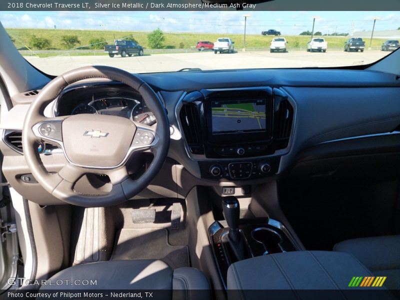 Silver Ice Metallic / Dark Atmosphere/Medium Ash Gray 2018 Chevrolet Traverse LT