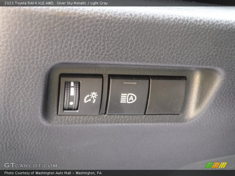 Silver Sky Metallic / Light Gray 2021 Toyota RAV4 XLE AWD