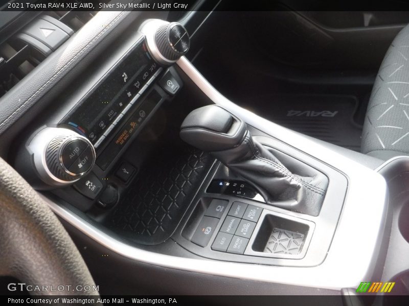 Silver Sky Metallic / Light Gray 2021 Toyota RAV4 XLE AWD