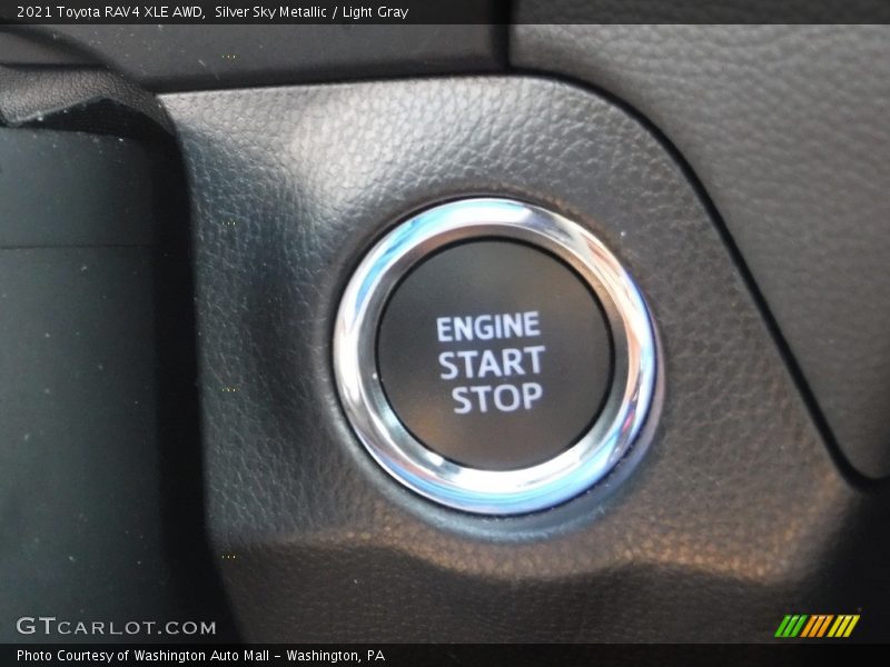 Silver Sky Metallic / Light Gray 2021 Toyota RAV4 XLE AWD