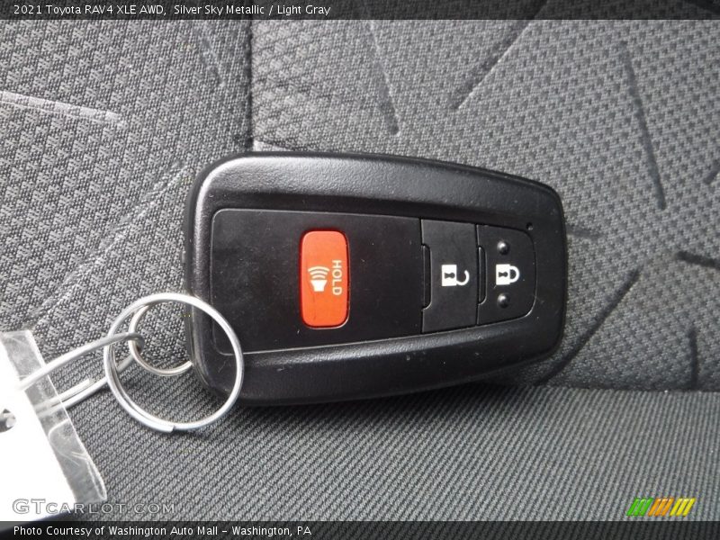 Silver Sky Metallic / Light Gray 2021 Toyota RAV4 XLE AWD