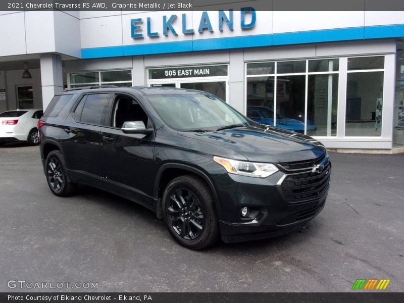 Graphite Metallic / Jet Black 2021 Chevrolet Traverse RS AWD