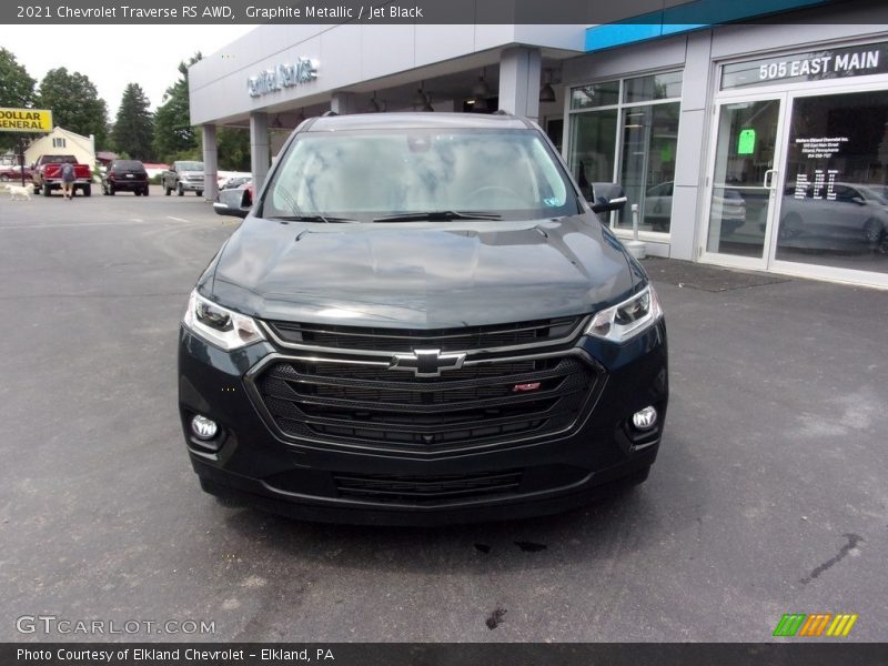 Graphite Metallic / Jet Black 2021 Chevrolet Traverse RS AWD