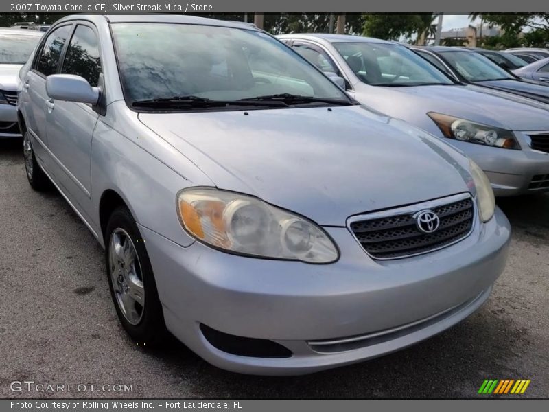 Silver Streak Mica / Stone 2007 Toyota Corolla CE