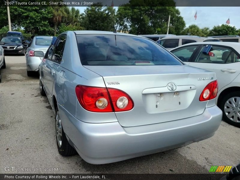 Silver Streak Mica / Stone 2007 Toyota Corolla CE