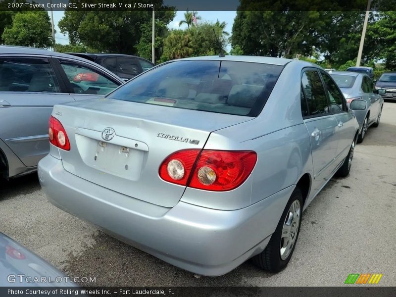 Silver Streak Mica / Stone 2007 Toyota Corolla CE