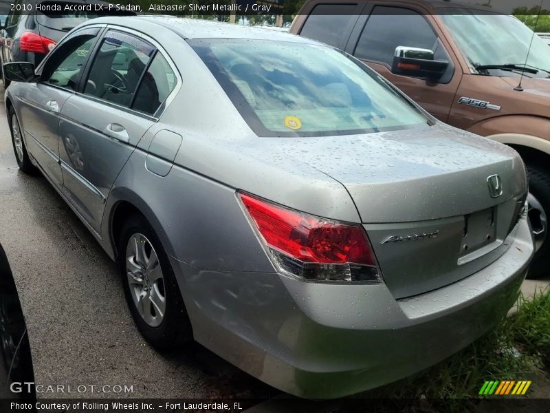 Alabaster Silver Metallic / Gray 2010 Honda Accord LX-P Sedan