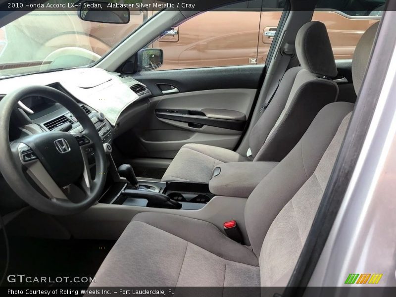 Alabaster Silver Metallic / Gray 2010 Honda Accord LX-P Sedan