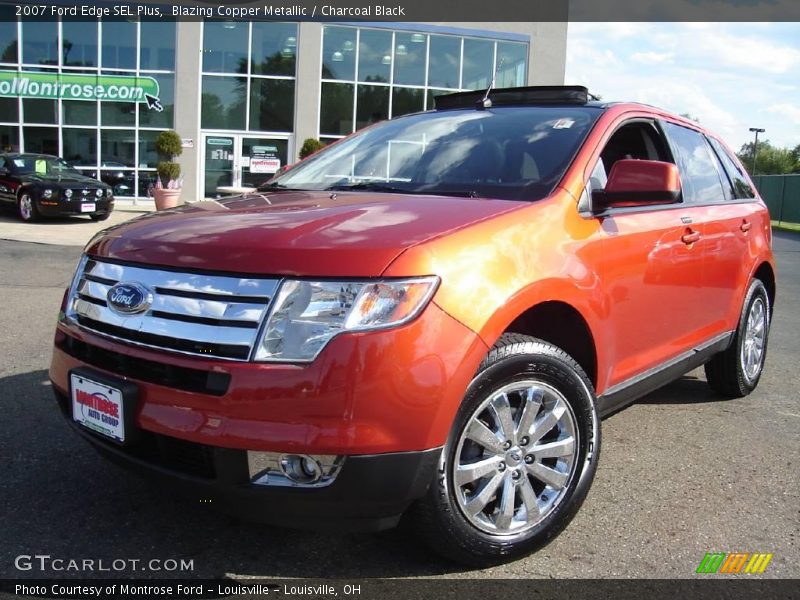 Blazing Copper Metallic / Charcoal Black 2007 Ford Edge SEL Plus