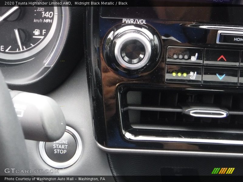 Midnight Black Metallic / Black 2020 Toyota Highlander Limited AWD