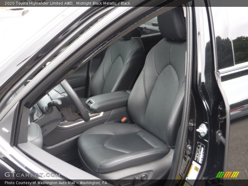 Midnight Black Metallic / Black 2020 Toyota Highlander Limited AWD
