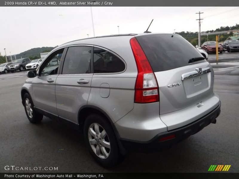 Alabaster Silver Metallic / Gray 2009 Honda CR-V EX-L 4WD