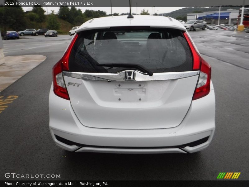 Platinum White Pearl / Black 2019 Honda Fit EX