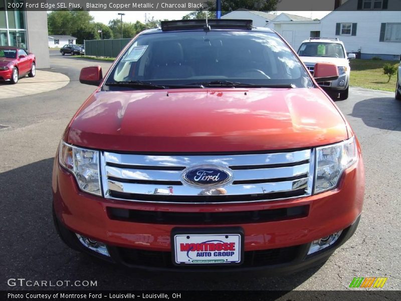 Blazing Copper Metallic / Charcoal Black 2007 Ford Edge SEL Plus