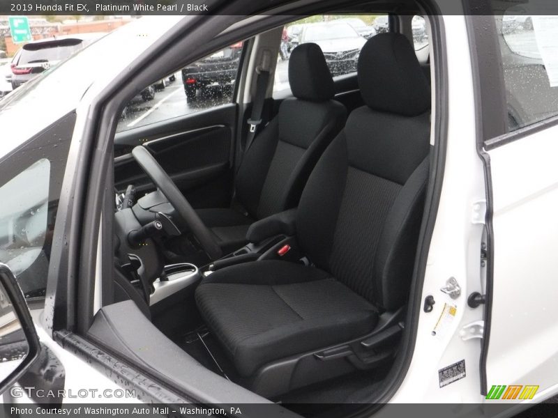 Platinum White Pearl / Black 2019 Honda Fit EX